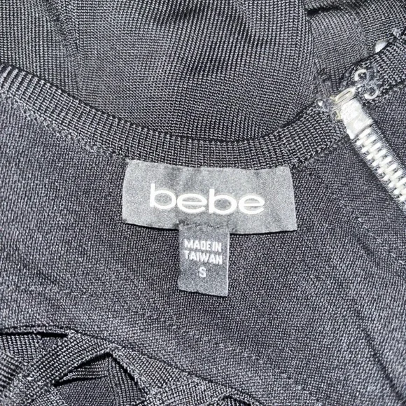 Bebe Black Cutout Bandage Mini Dress – Early 2000s Inspo - Picture 5 of 7